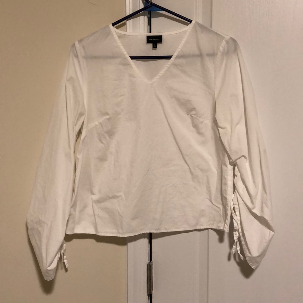 Who what wear white v neck top